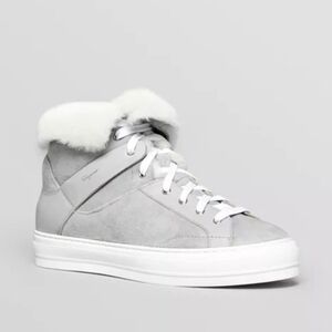 Ferragamo Nisia shearling suede hi-tops, 9